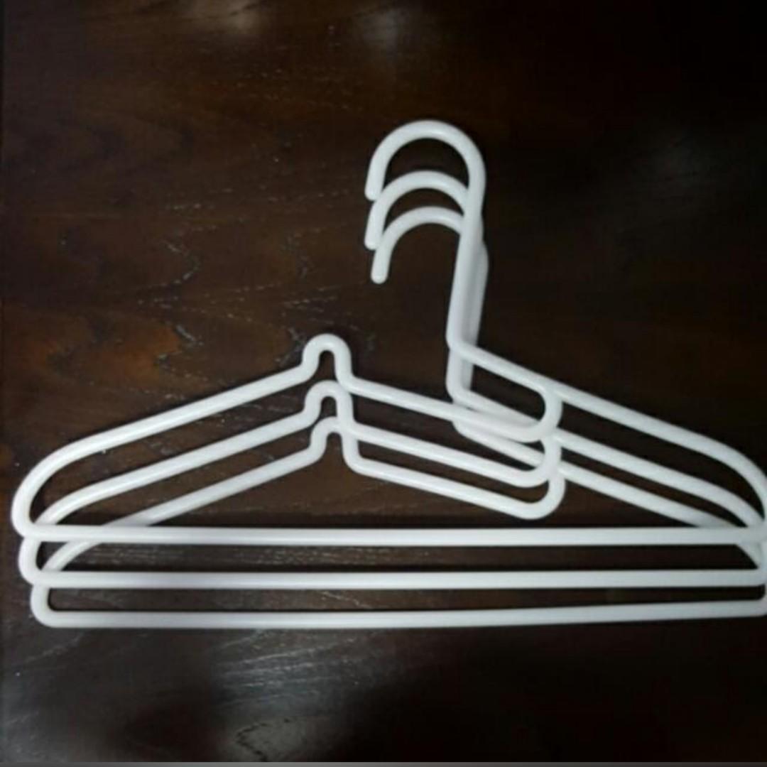 Muji Plastic Clothes Hanger (set of 3), Furniture & Home Living, Home