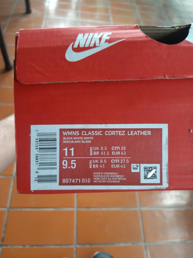 nike cortez size 5