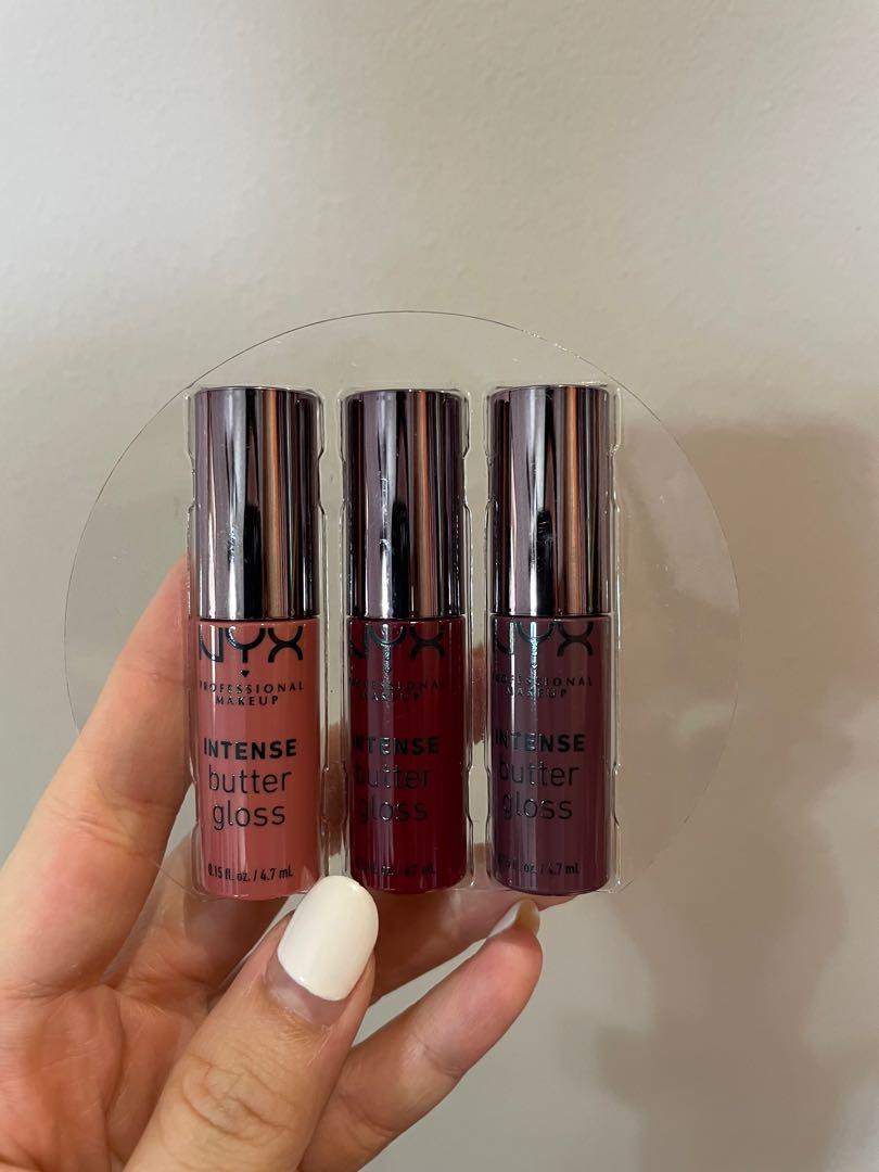 NYX Butter Gloss Trio, Beauty & Personal Care, Face, Makeup on Carousell