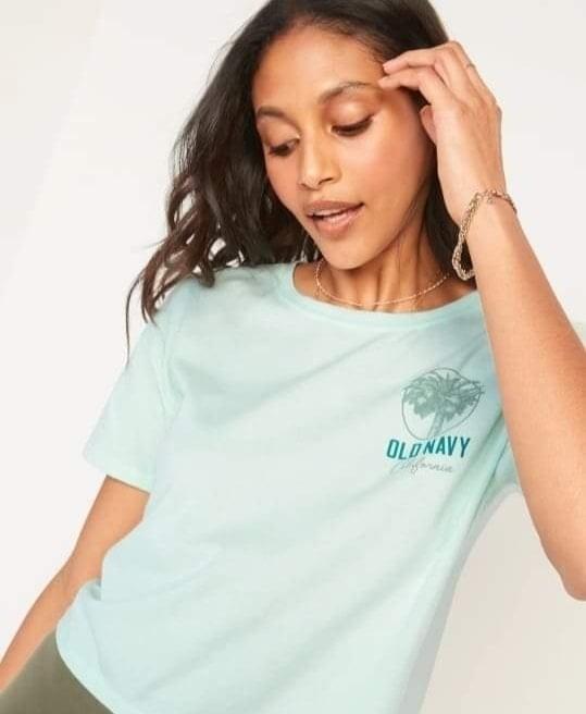 Old Navy Logo Graphic Crop Tee for 