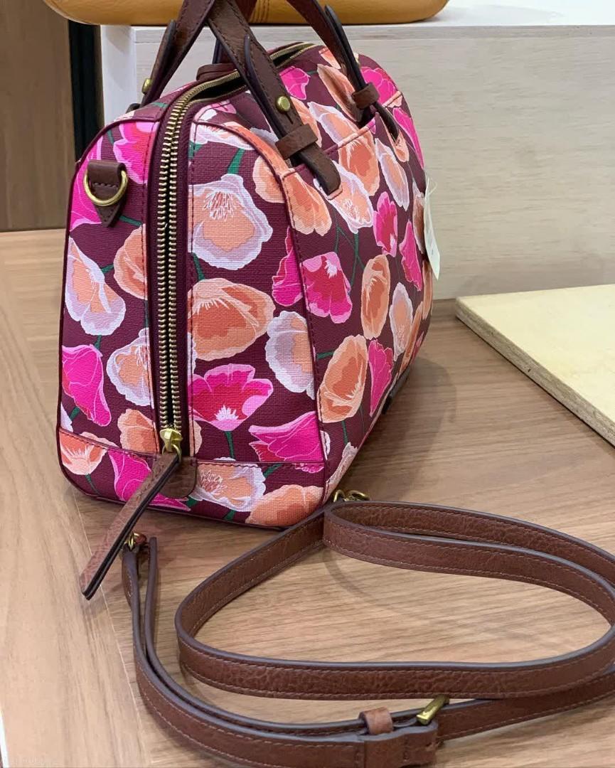 Fossil rachel satchel floral new arrivals