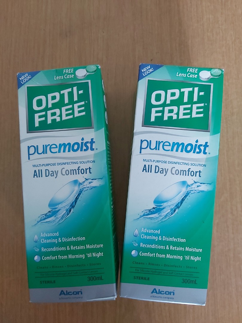 Optifree PureMoist Contact Lens Solution (Exp 05/2022), Beauty