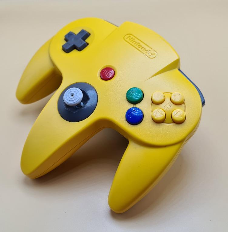 Original Nintendo 64 Controller Yellow n64, Video Gaming, Gaming ...