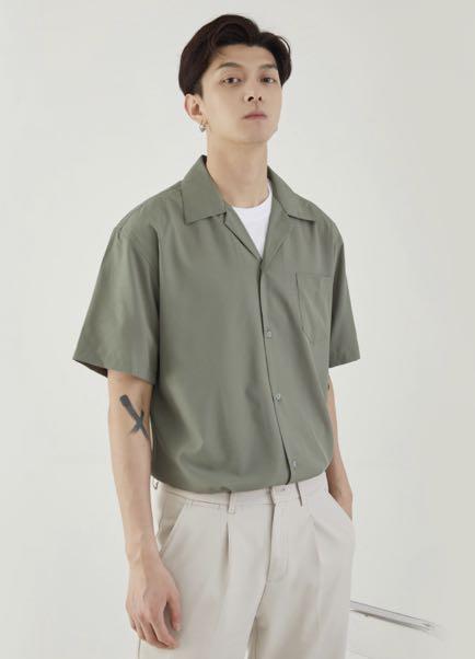 Oversized Green Cuban Shirt *Brand New 