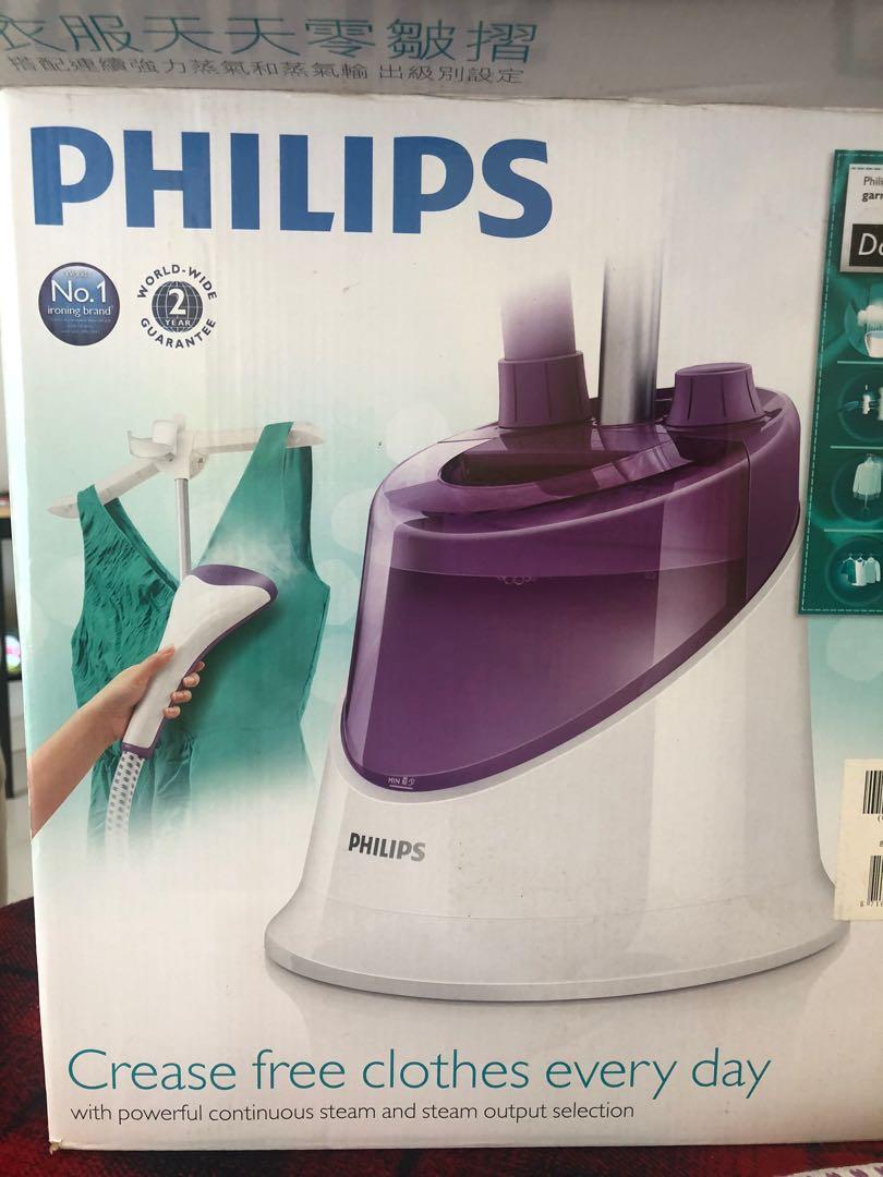 Philips Garment Steamer with Hanger Stand, TV & Home Appliances
