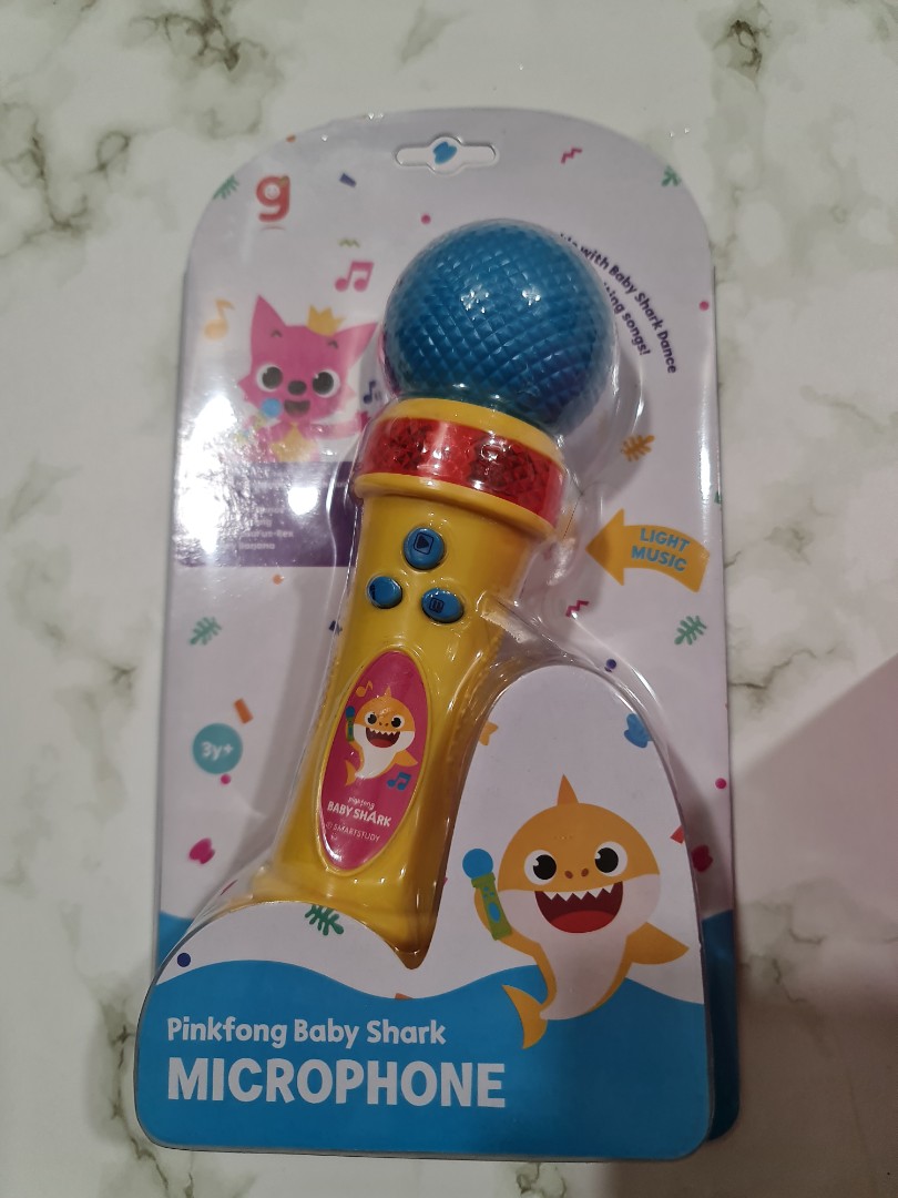 Pinkfong baby shark microphone, Hobbies & Toys, Toys & Games on Carousell