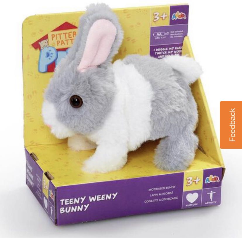 Pitter Patter Pets Teeny Weeny Bunny Brown Bunny 
