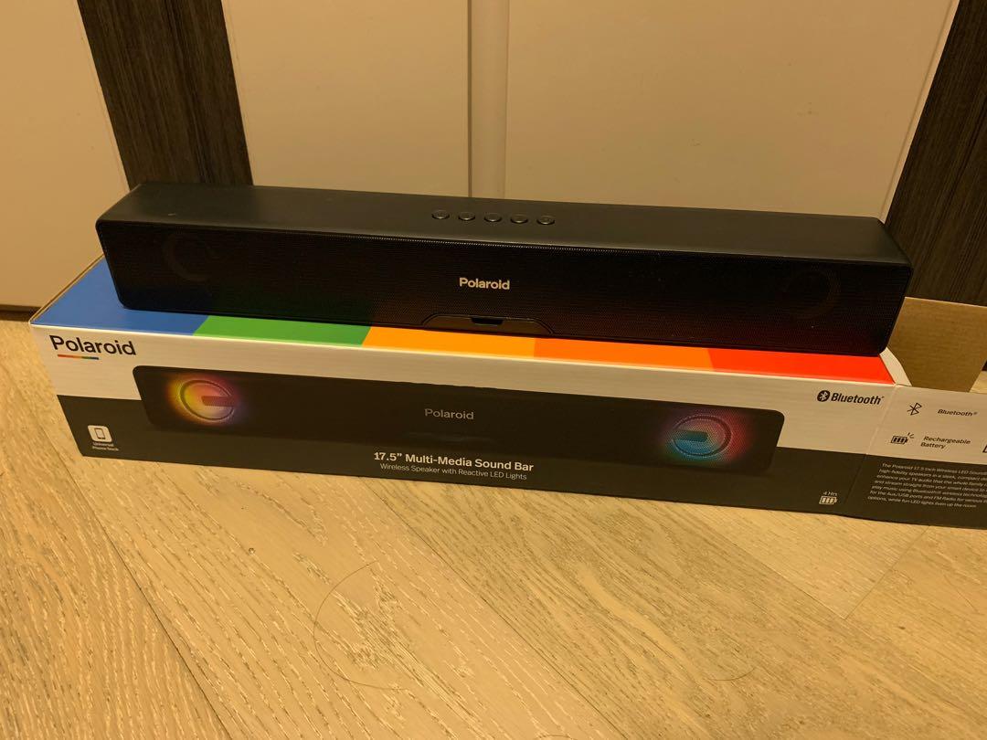 Polaroid soundbar shop wireless speaker