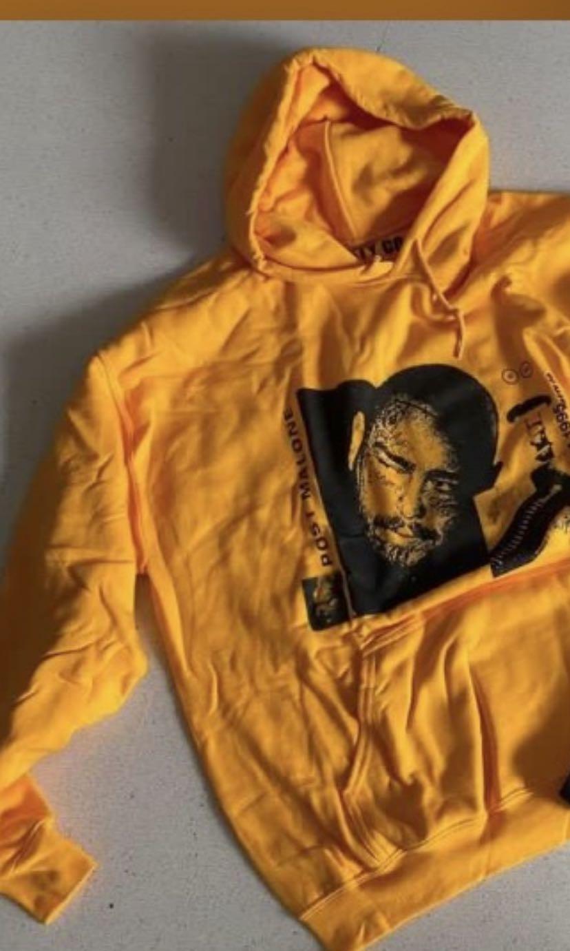 Yellow post 2024 malone hoodie
