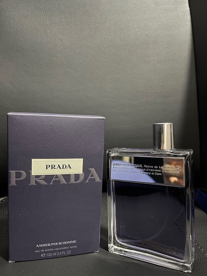Prada Amber Pour Homme, Beauty & Personal Care, Fragrance & Deodorants on  Carousell