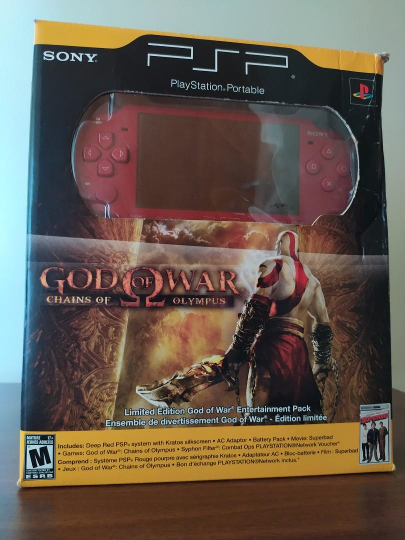 PSP God of War Chains of Olympus Limited PlaystationPortable Red New sealed  Sony