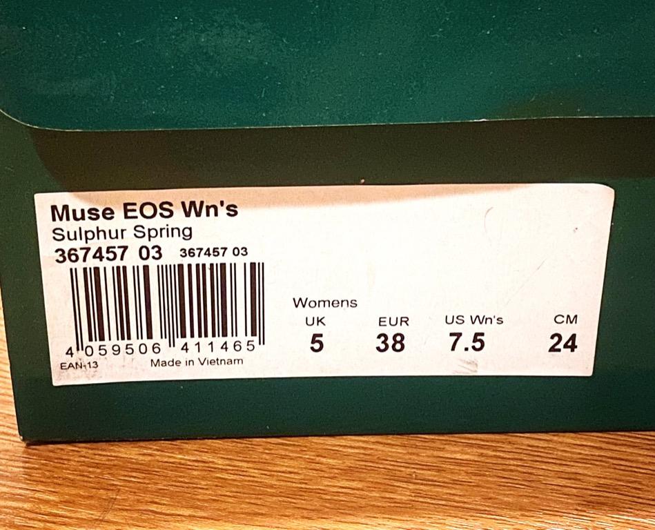 Puma Muse EOS Sulphur Spring Yellow Like New 7.5 Women s Women s