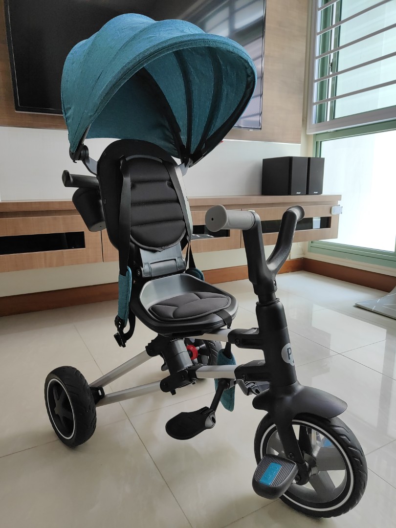 Q Play Nova Tricycle EVA Edition, Compact Folding Tricycle. 3 in 1