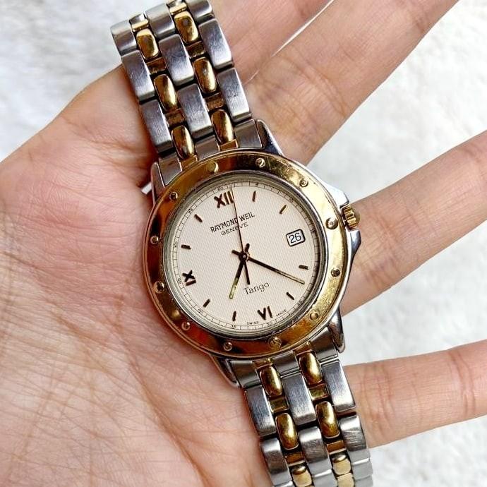 RAYMOND WEIL Tango 5560 ACIER INOX 180 Vintage Watch made in Swiss
