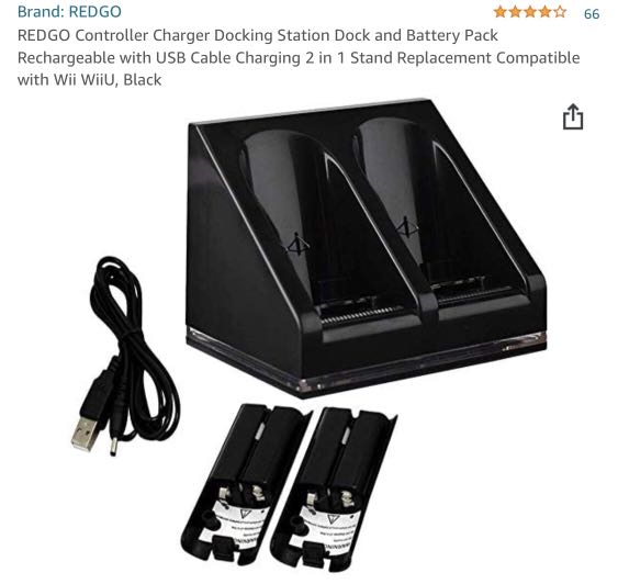 REDGO Controller Charger Docking Station Dock and Battery Pack