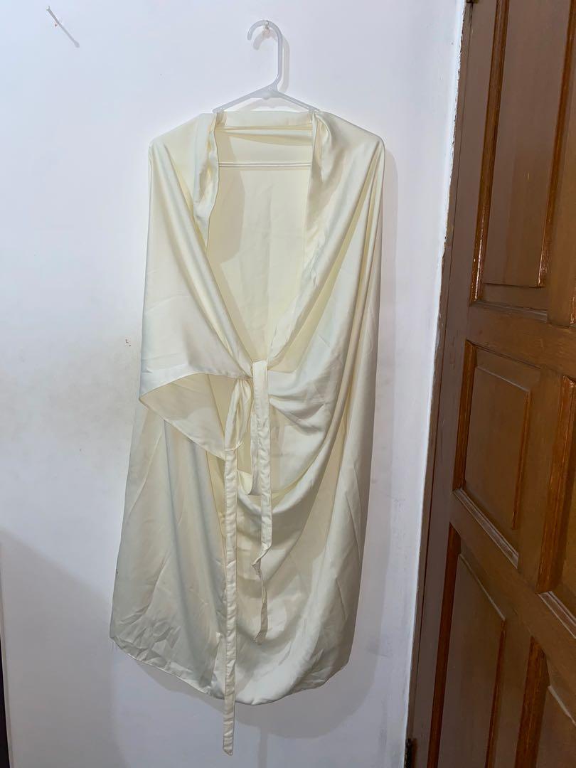 Rok Lilit Instan Polos Putih Tulang / Broken White Hermes