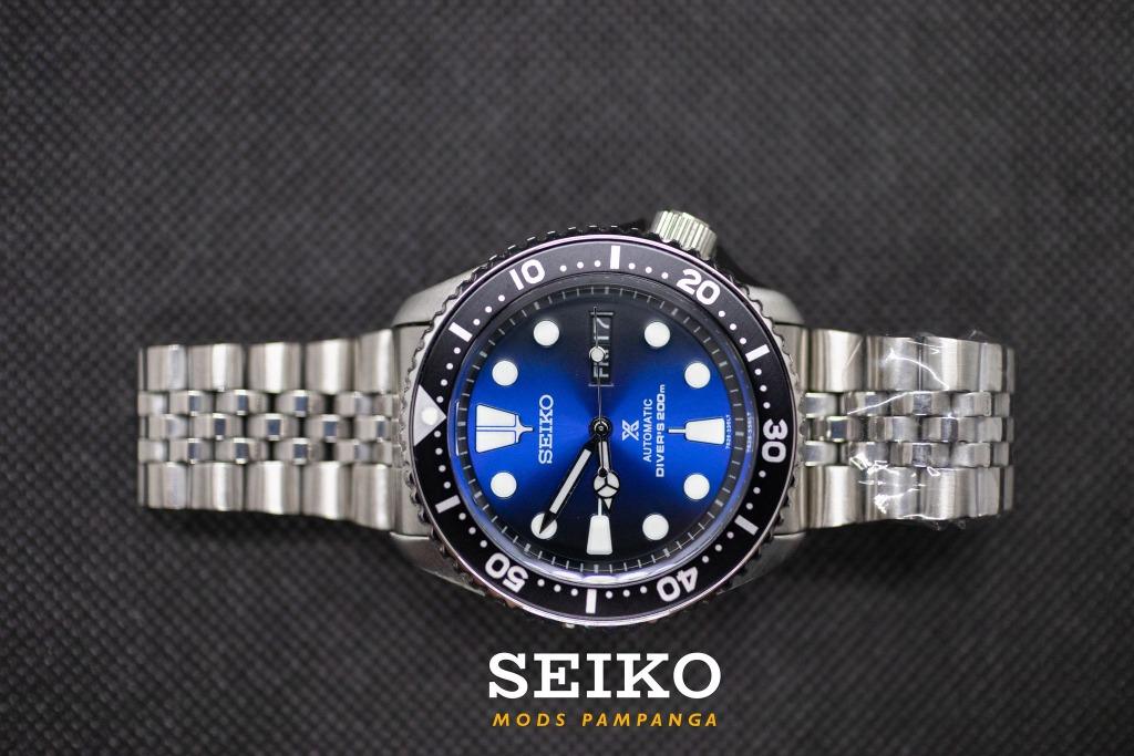 Seiko BATMAN MOD (Black Bezel), Men's Fashion, Watches & Accessories,  Watches on Carousell