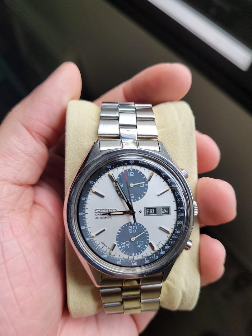 Seiko Panda chronograph 6138-8020 vintage watch, Luxury, Watches on  Carousell