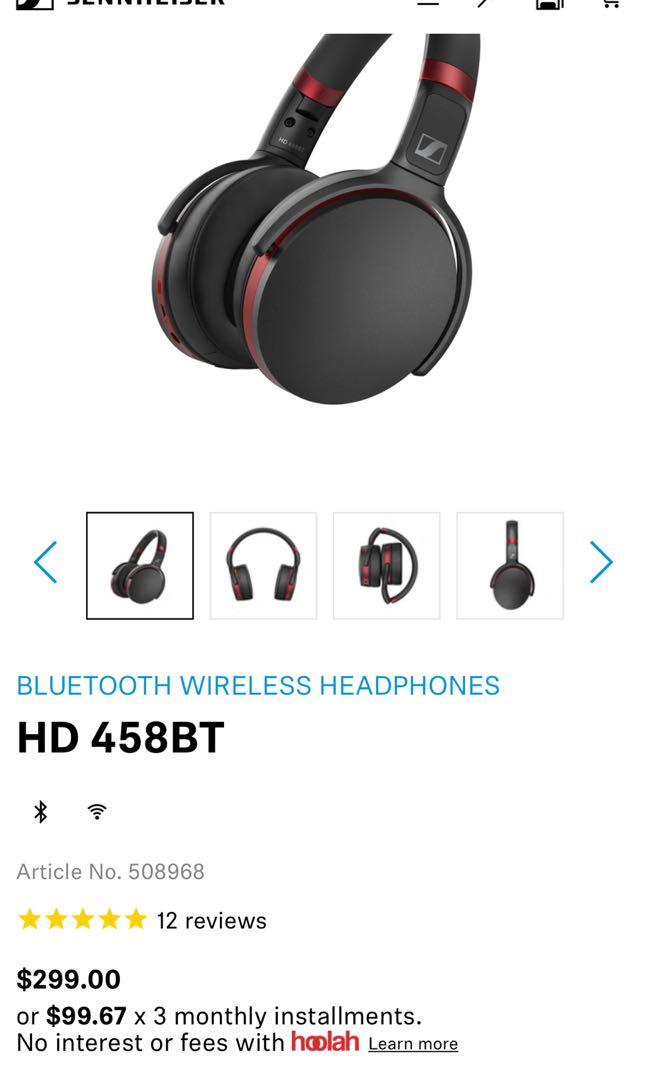 Sennheiser hd458bt sales review