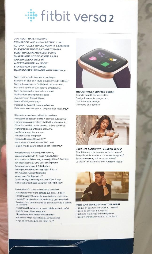 Smartwatch Fitbit El Fitbit Versa Se Puede Mojar Versa Fitbit