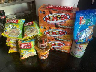 Snacks and noodles