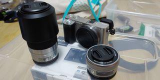 Sony A6000 body with lens 16-50mm + 55-210mm
