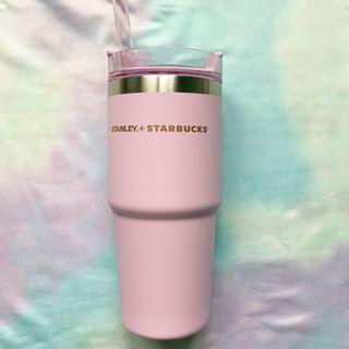 Stanley + STARBUCKS Collab Original Pink Tumbler with Straw