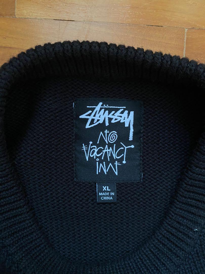 Stussy x No Vacancy Inn Knit Tie Dye Sweater, Men's Fashion, Tops