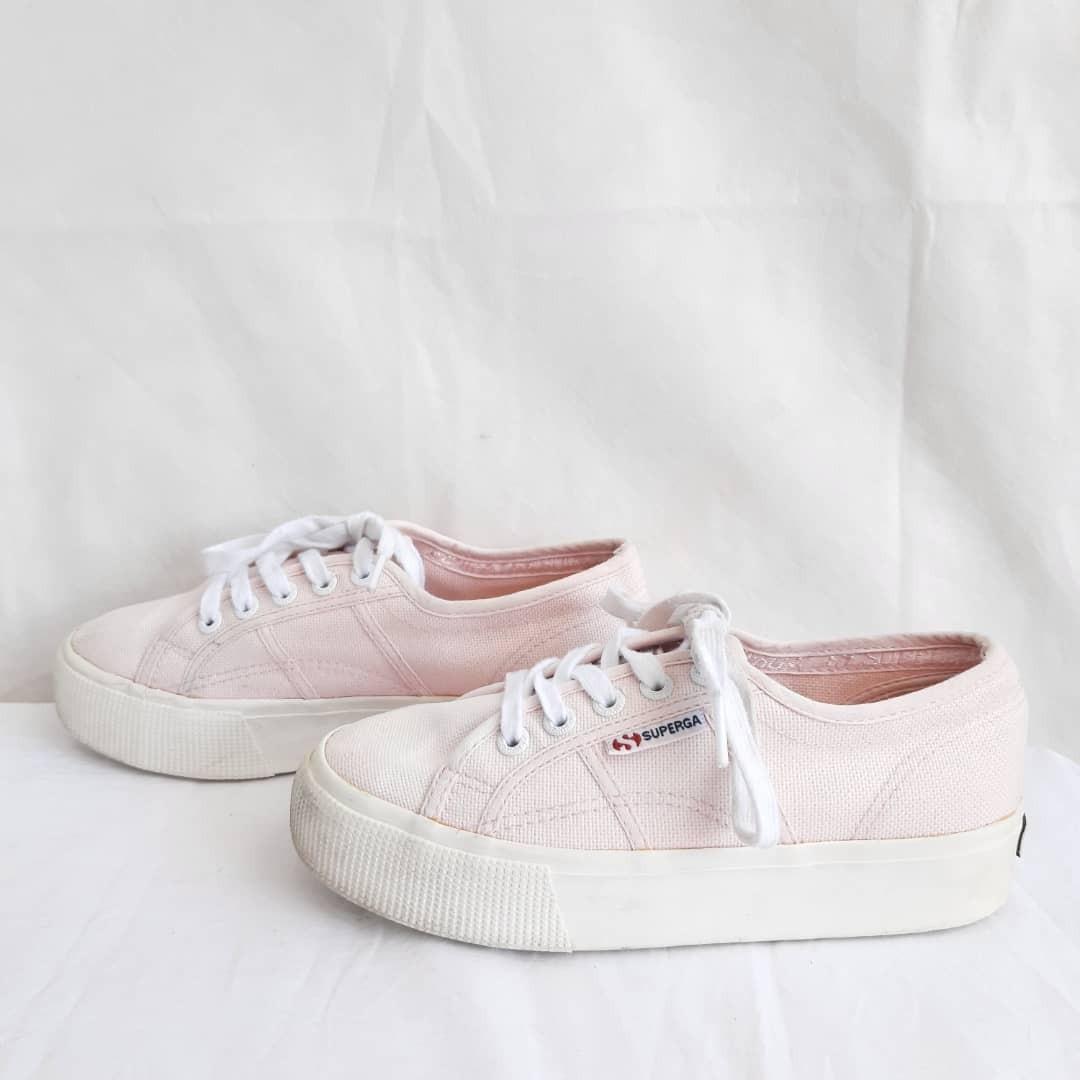 Superga Platform Sneakers, Fesyen 