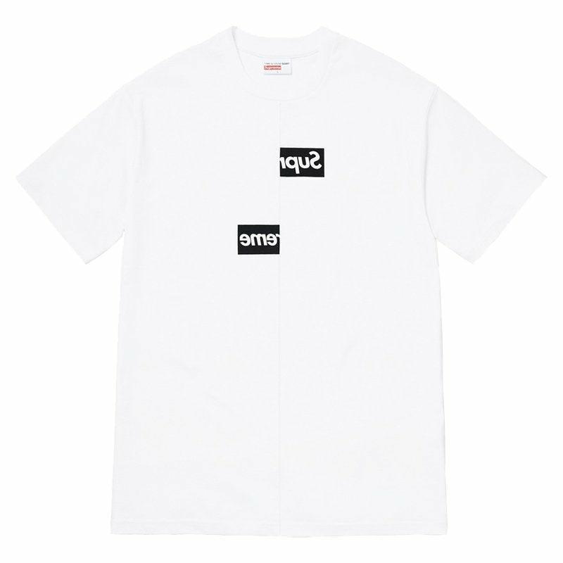 Supreme X MM6 Maison Margiela Box Logo White T Shirt, 44% OFF