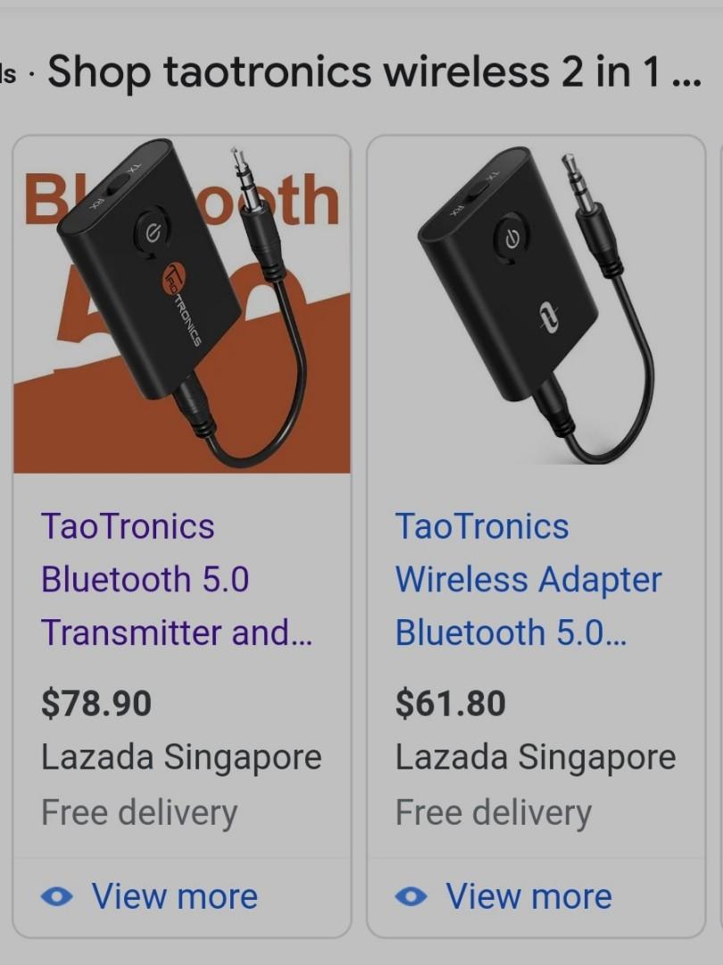 Taotronics bluetooth 5 0 transmitter and receiver wireless 3 5mm