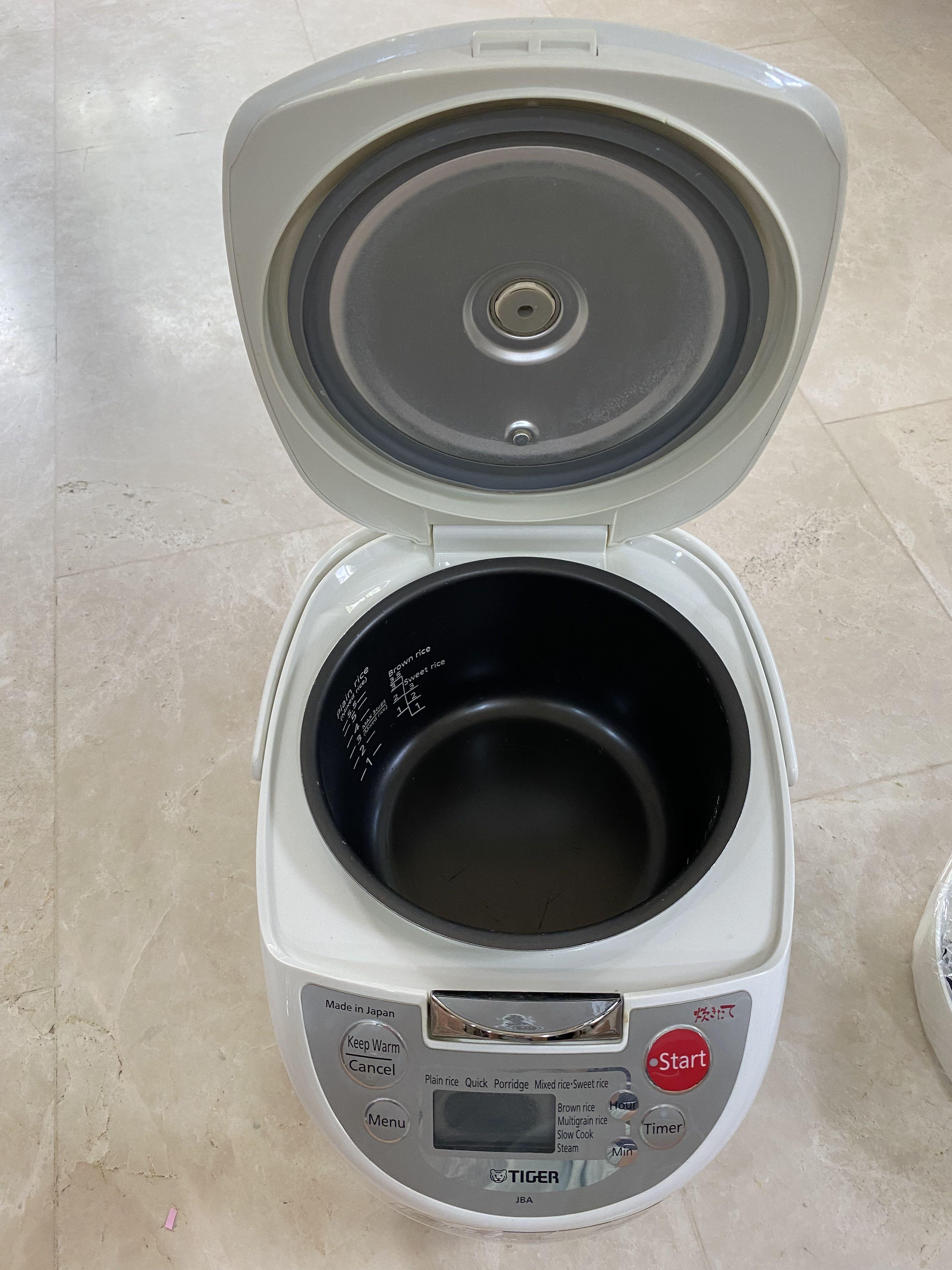 Tiger rice cooker JBA Made in Japan, TV & Home Appliances, Kitchen