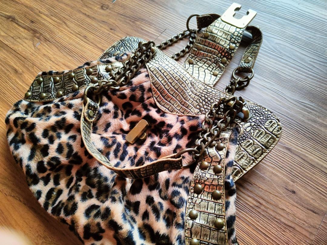 Vintage leopard hotsell purse