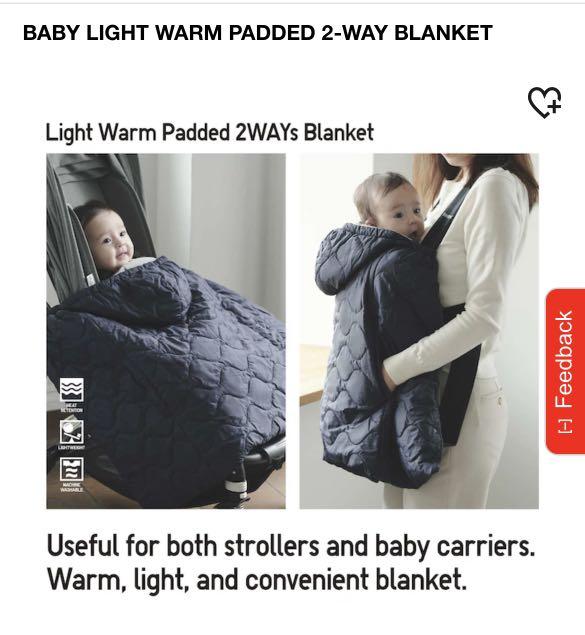 Uniqlo BABY LIGHT WARM PADDED 2 WAY BLANKET Babies Kids Going