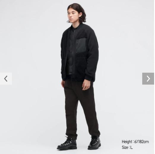 Uniqlo x White Mountaineering Fleece Oversized Longsleeve Pullover