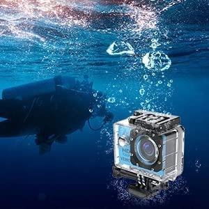 VEMONT Action Camera 1080P 12MP Sports Camera Full HD Inch