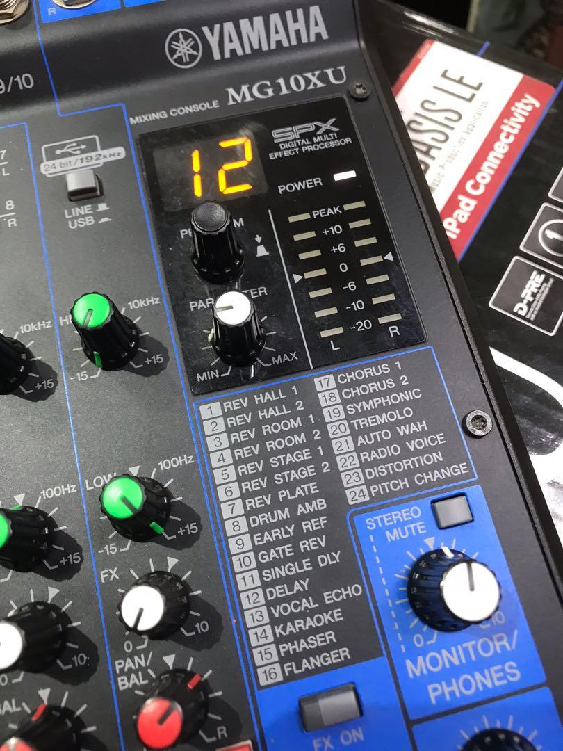 Yamaha MG10XU 10Channel Mixer and Effects, Hobbies & Toys, Music