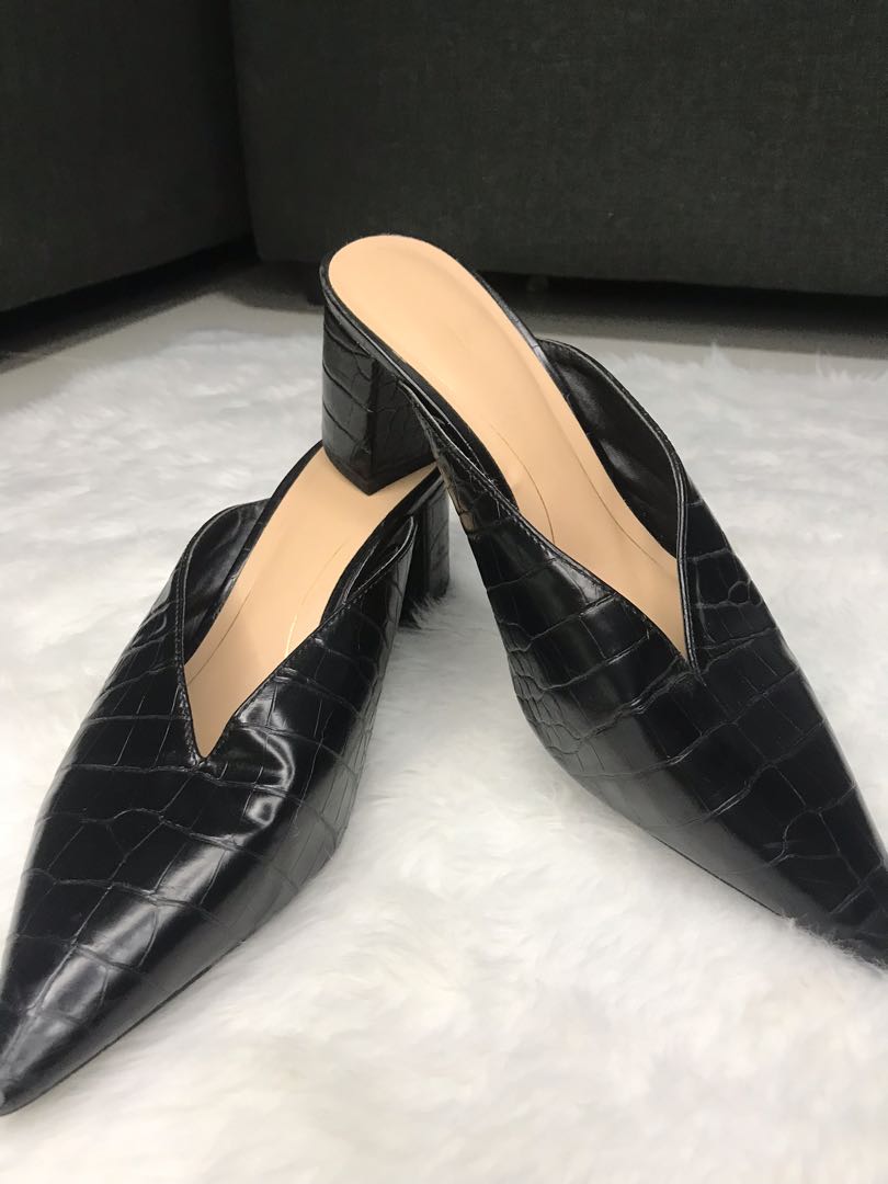 zara block heels
