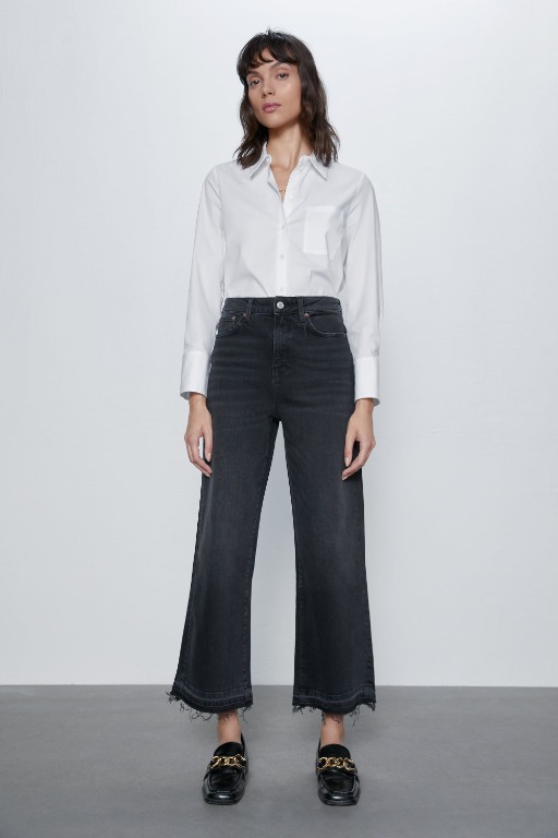 Jeans culotte high rise zara cheap