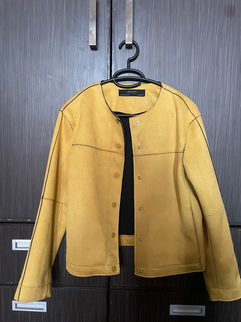 Zara yellow jacket, Women's Fashion, Coats, Jackets and Outerwear on
