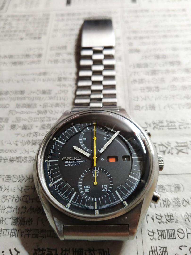 1972 Seiko Jumbo Chronograph 精工大珍宝计时款 6138-3000 (Original Stelux Bracelet)  - MOVEMENT SERVICED, Luxury, Watches on Carousell