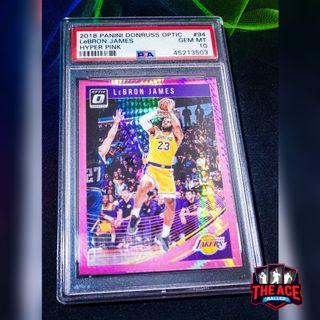 2018 Panini Donruss Optic Lebron James - Hyper Pink PSA 10 Gem Mint #94 [Rare]