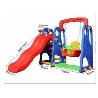 3 in 1 Playground Swing, Slide and Hoops