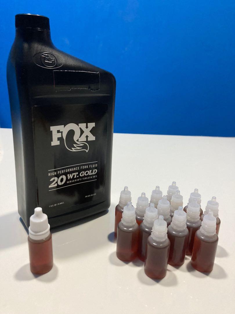 Fox 20wt gold fork fluid outlet