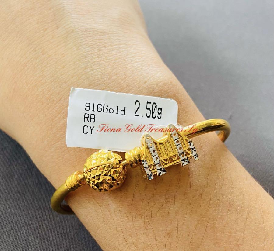 916 Real Pawnable Gold Pandora Charm Pendant bracelet not included