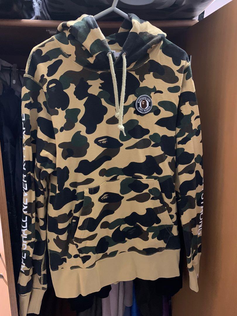 新規コロナ感染 良品 A bathing ape shark bapecamo sweat XL www