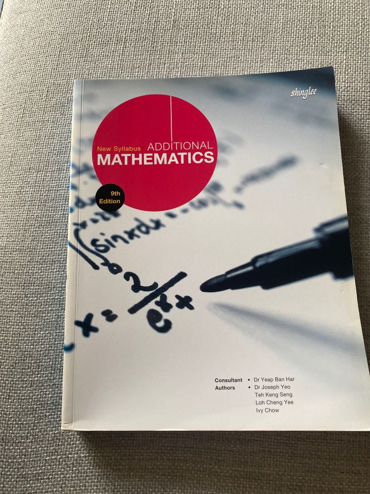 Additional Math Textbook Additional Mathematics Textbook, Hobbies & Toys, Books & Magazines ...