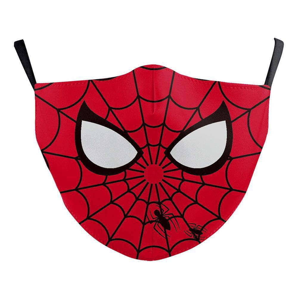 Adult Spiderman Face Mask with Filter Pocket, Adjustable Straps, Health &  Nutrition, Face Masks & Face Shields on Carousell