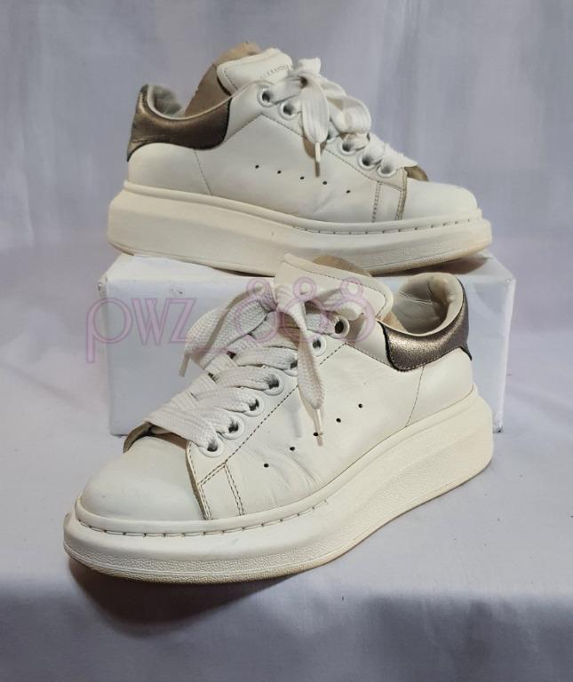 Alexander mcqueen sneakers silver back shop