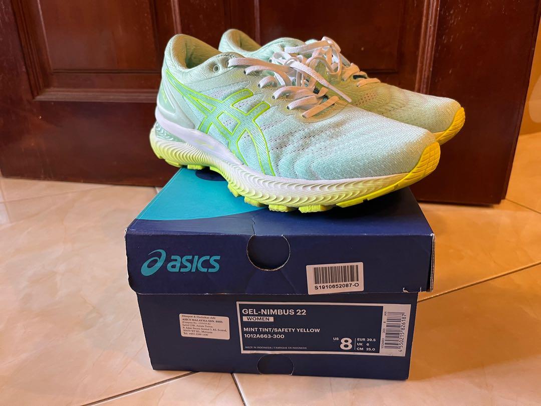Gel nimbus 22 cheap women's safety yellow